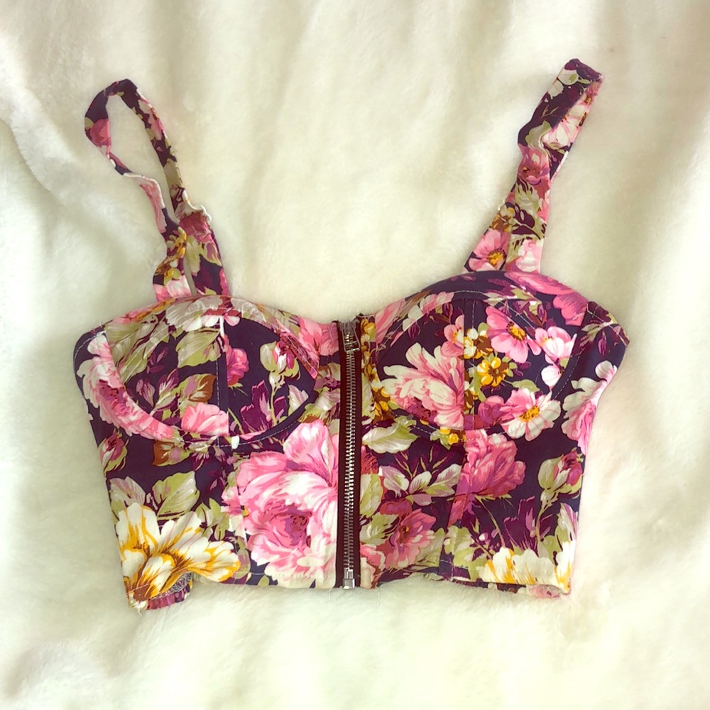 Floral crop top